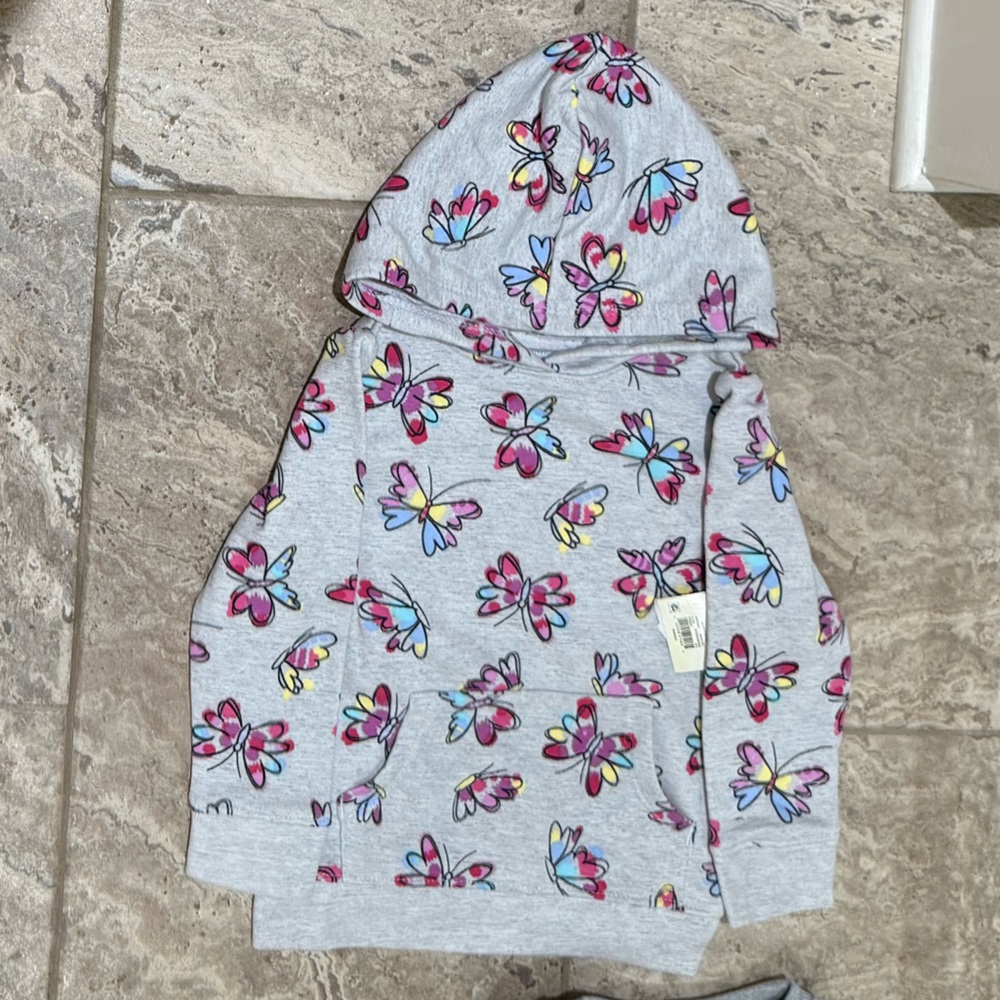 NWT size 5 Garanimals Grah Butterfly Print Hoodie